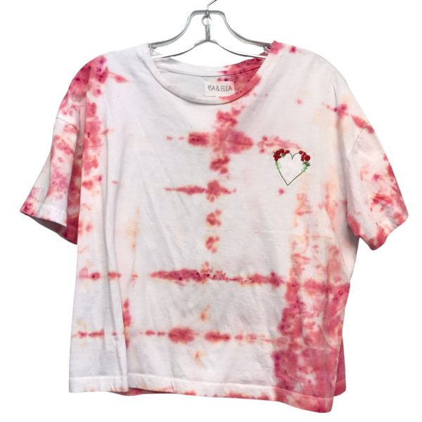Top Ss Basic By Isa & Ella In Tie Dye Print, Size:Xl Online now - Image 2