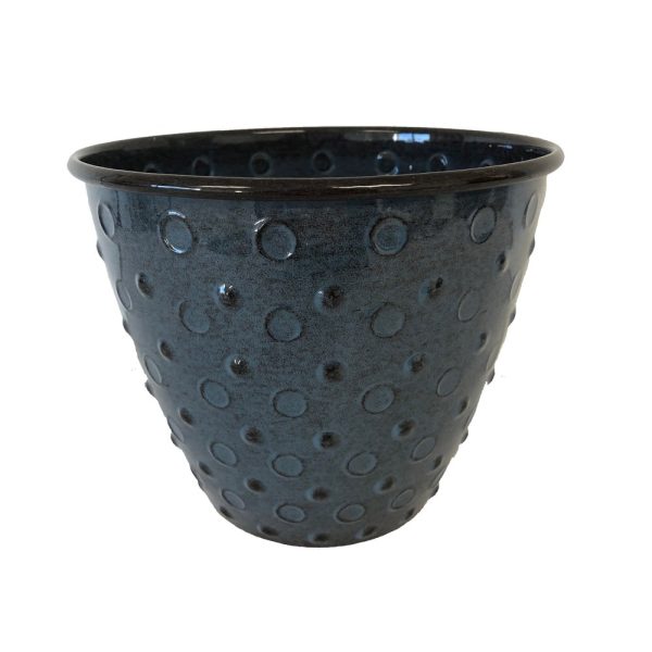 Robert Allen MPT02551 Mandalay Round Planter, 14 Inch Fashion