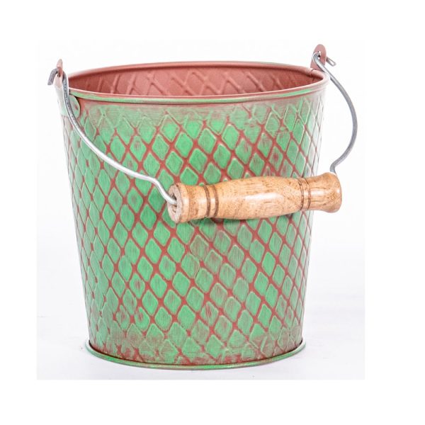 Robert Allen MPT02644 Meridian Diamond Round Planter, 8 Inch Sale
